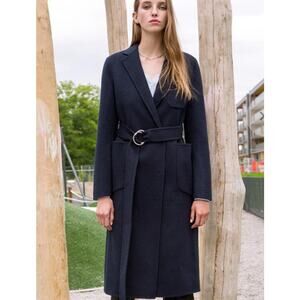 Andersson Bell Charlotte Womens Belted Wool Overcoat Size Small